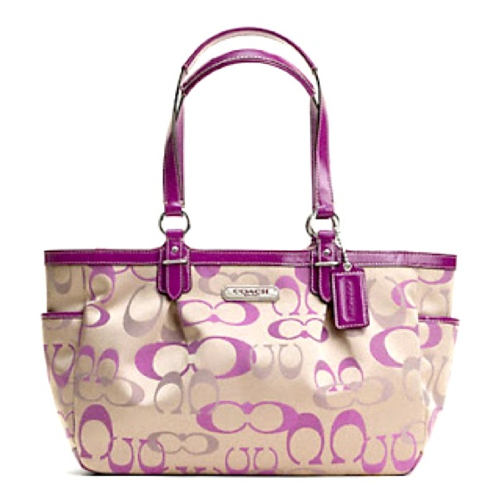 COACH GALLERY OPTIC SIGNATURE TOTE #F20444